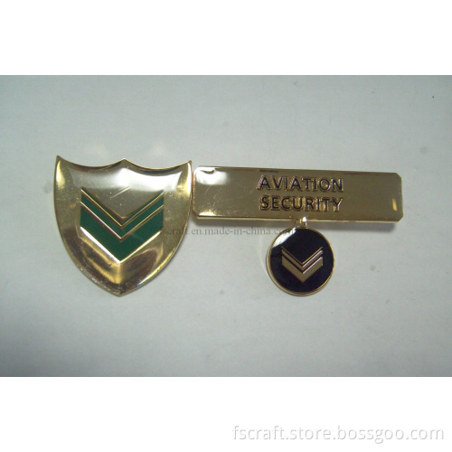 Gold Epoxy Resin Badges, Magnetic Name Badge Button Badges